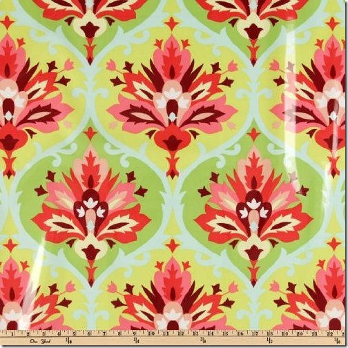 floral option 1--amy butler trumpet flowers in pink